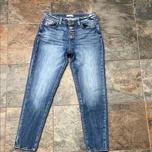 KanCan Women's Denim Skinny Jeans with Button Fly